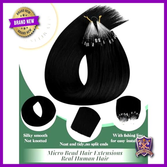 24 Inch Human Hair Micro Link Extensions 50G Cold Fusion Method main image 4